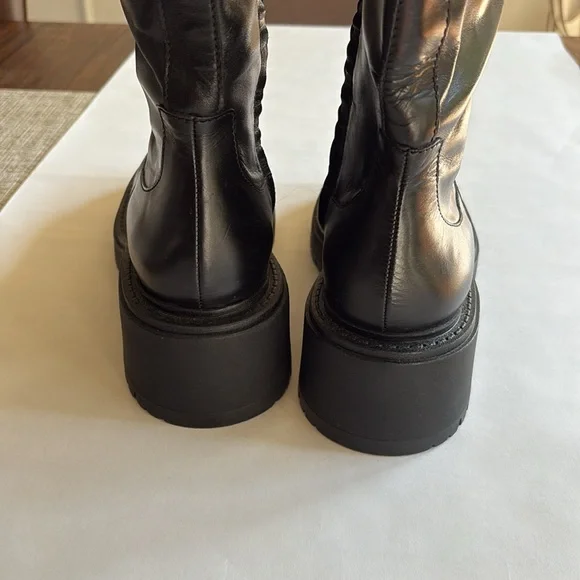Zara Black Heeled Boots - Picture 10 of 12